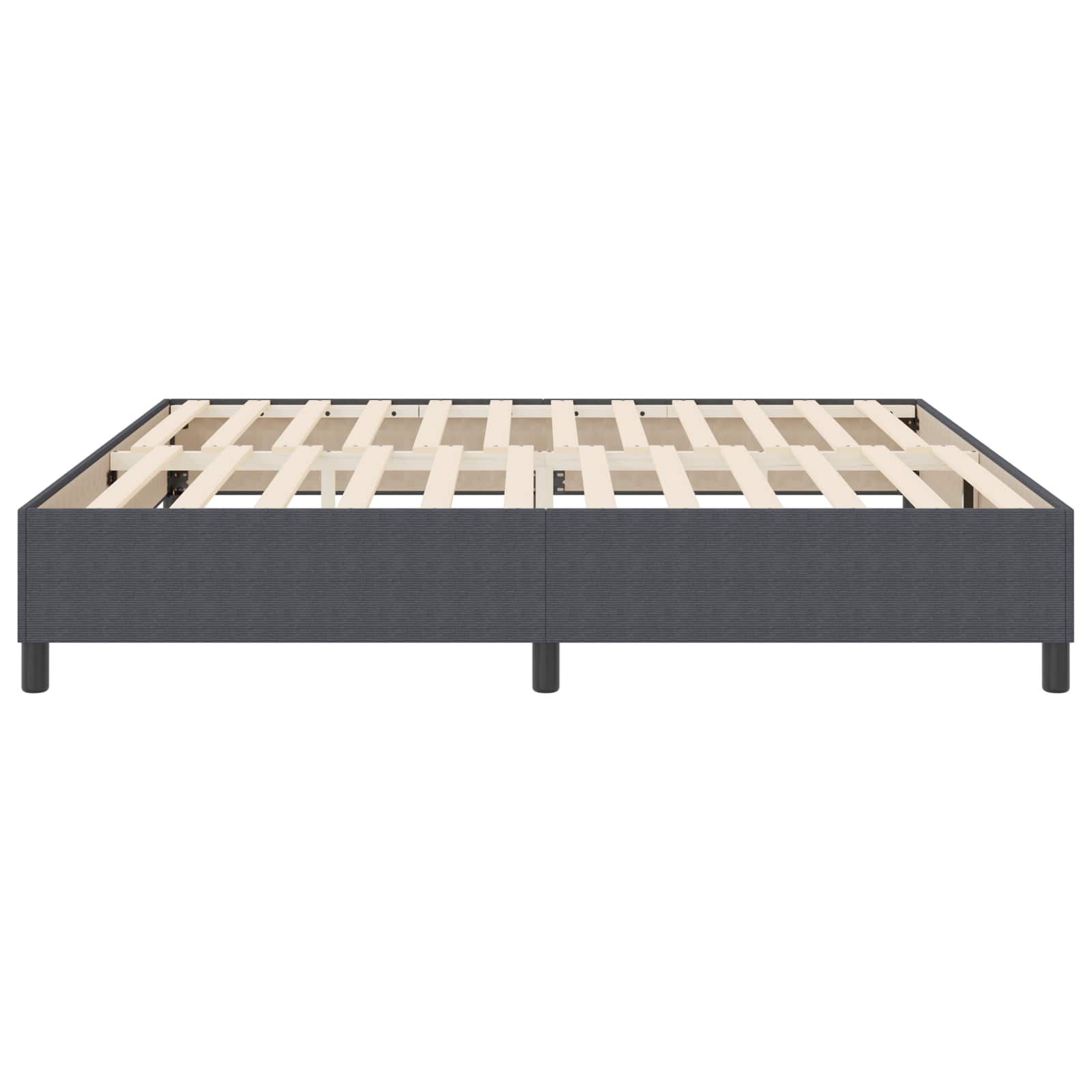 vidaXL Rama łóżka platformy Ciemnoszary 200 x 200 cm