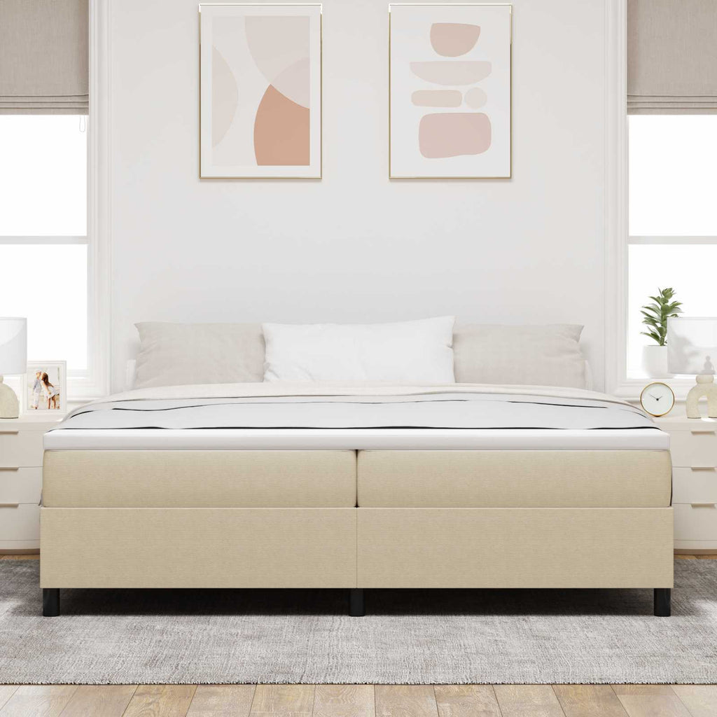 vidaXL Rama łóżka platformy Szary zielony 200 x 200 cm