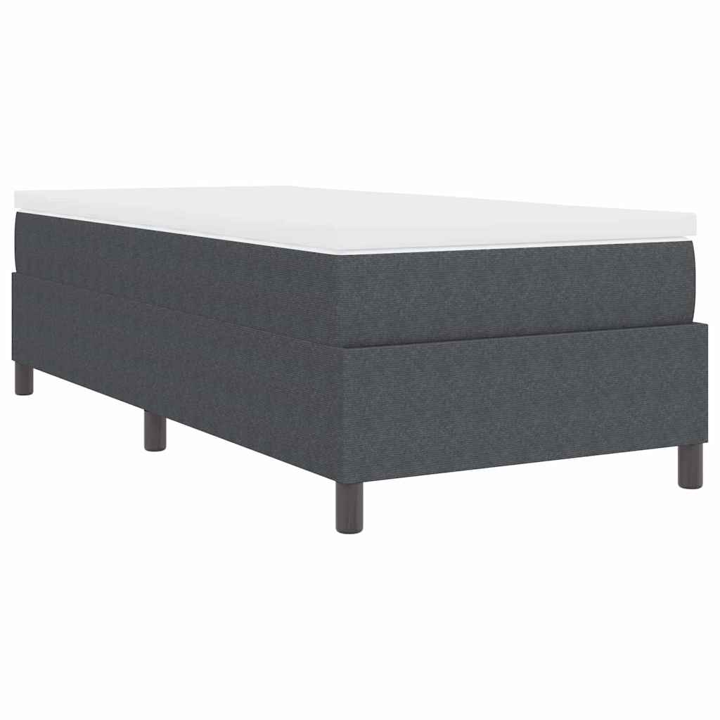 vidaXL Łóżko sprężynowe Ciemnoszary i biały 90 x 190 cm