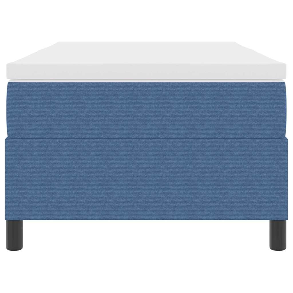 vidaXL Łóżko sprężynowe Niebieski i biały 90 x 190 cm