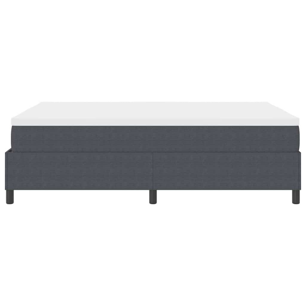 vidaXL Łóżko sprężynowe Ciemnoszary i biały 140 x 190 cm
