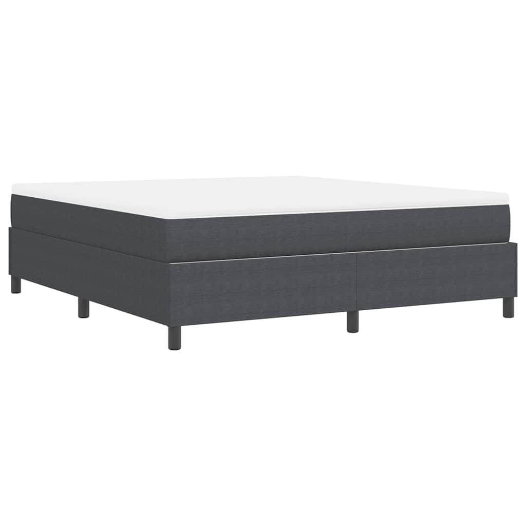 vidaXL Łóżko sprężynowe Ciemnoszary i biały 180 x 200 cm