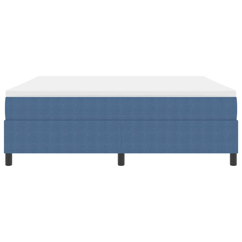 vidaXL Łóżko sprężynowe Niebieski i biały 180 x 200 cm