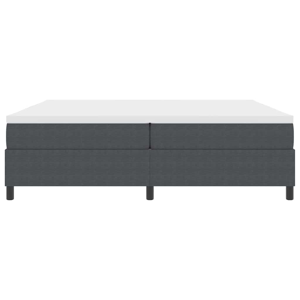 vidaXL Łóżko sprężynowe Ciemnoszary i biały 200 x 200 cm