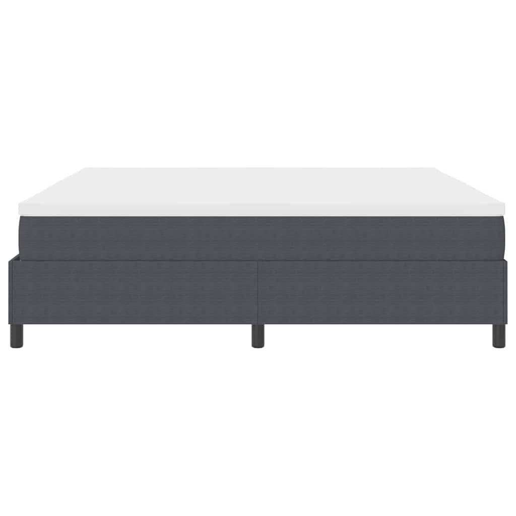 vidaXL Łóżko sprężynowe Ciemnoszary i biały 200 x 200 cm