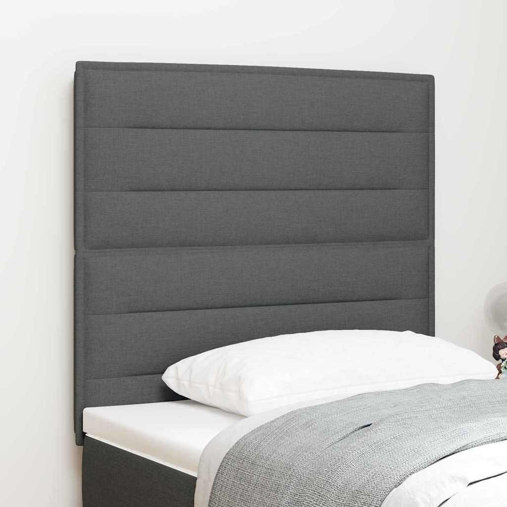 vidaXL Zagłówek Ciemnoszary 80 cm tkanina