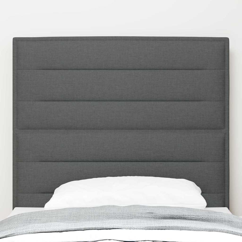 vidaXL Zagłówek Ciemnoszary 80 cm tkanina