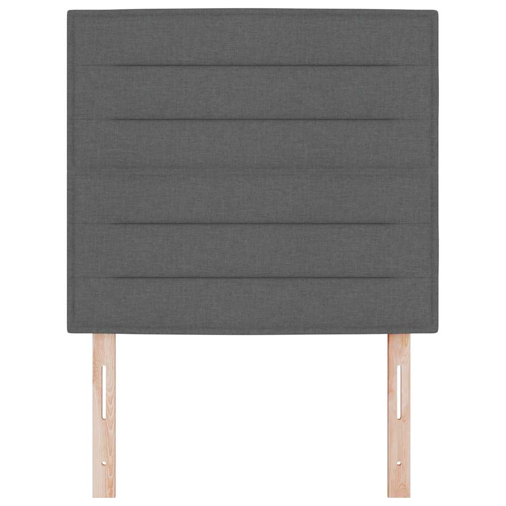 vidaXL Zagłówek Ciemnoszary 100 cm tkanina