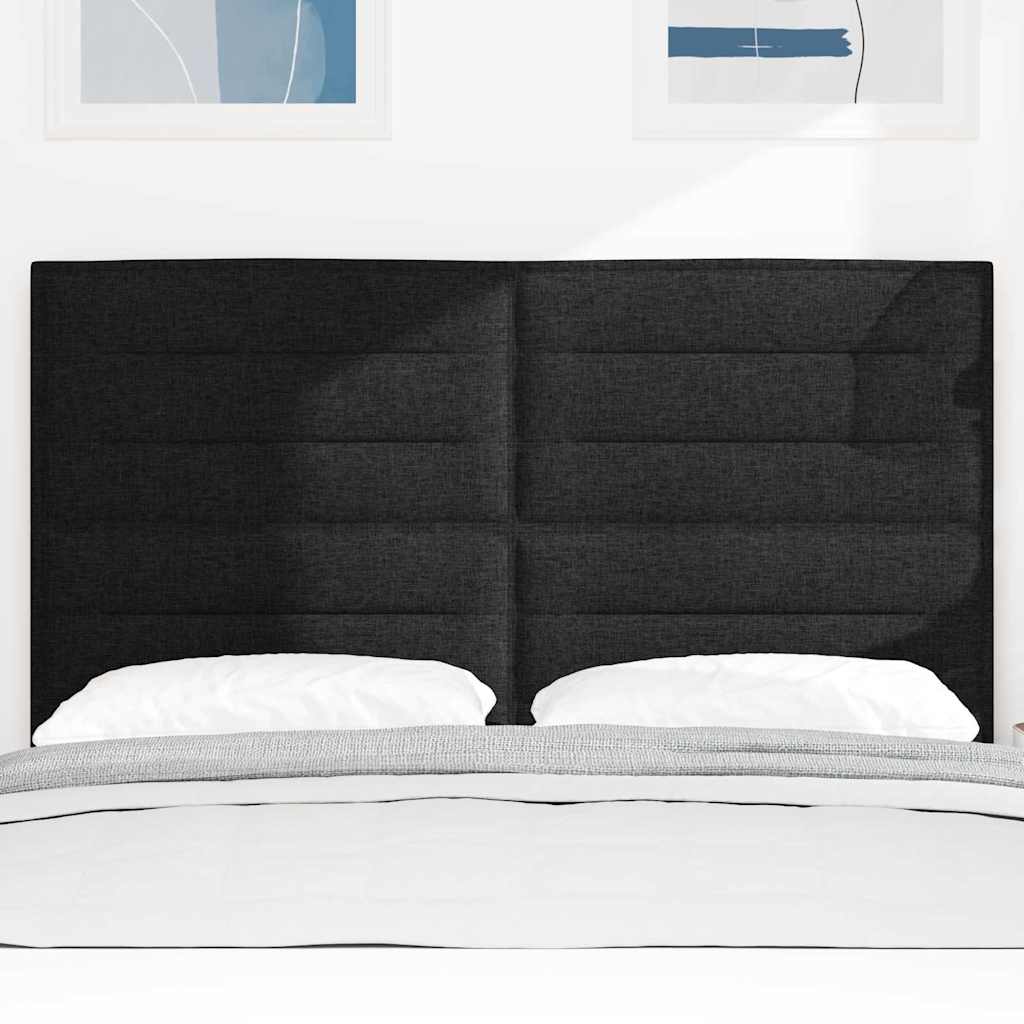 vidaXL Zagłówek Czarny 160 cm tkanina