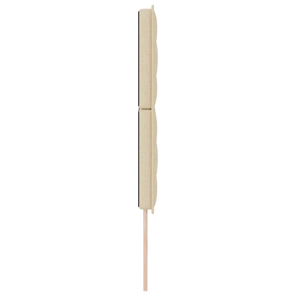 vidaXL Zagłówek Kremowy 160 cm tkanina