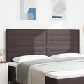 vidaXL Zagłówek Ciemny brąz tkanina