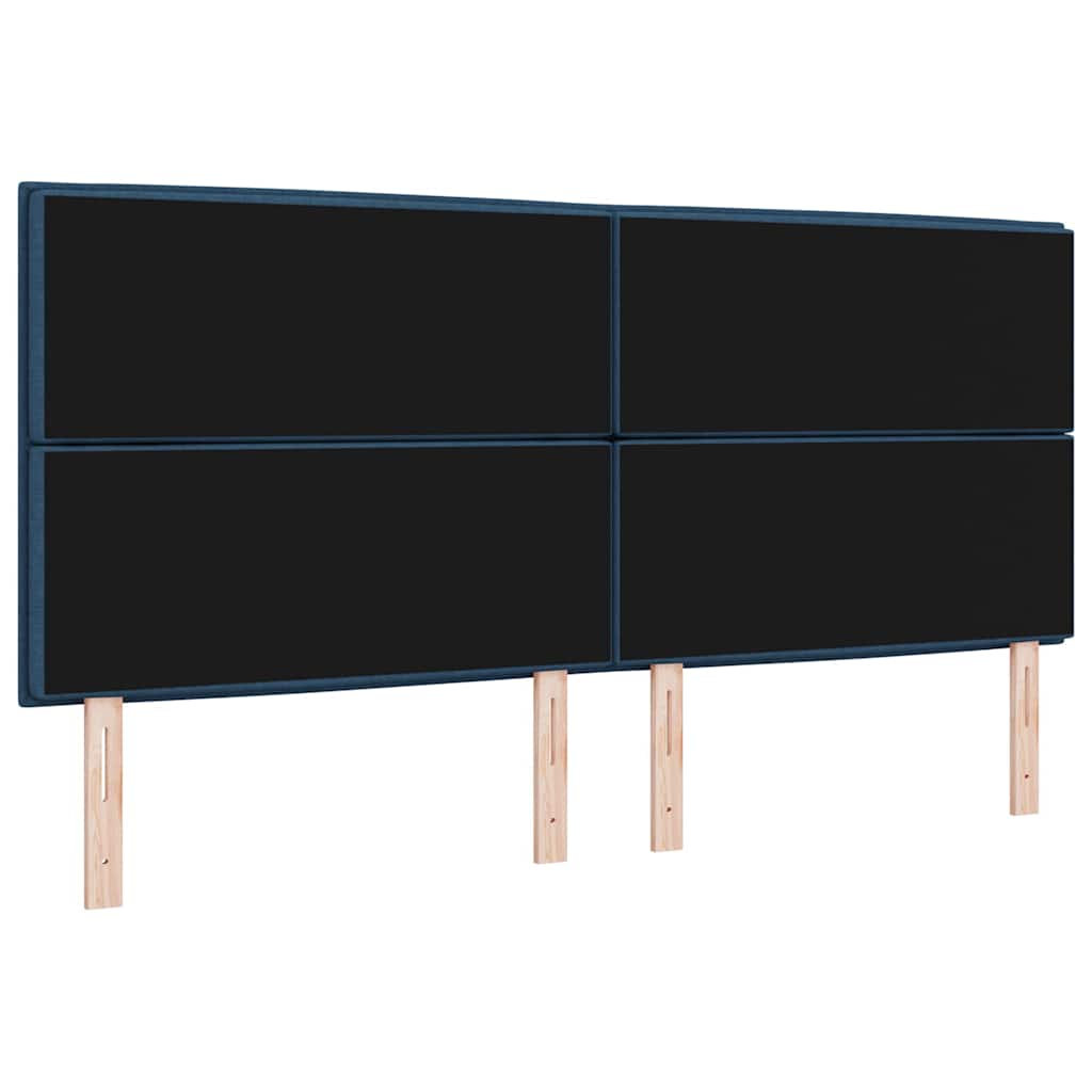 vidaXL Zagłówek Niebieski 200 cm tkanina