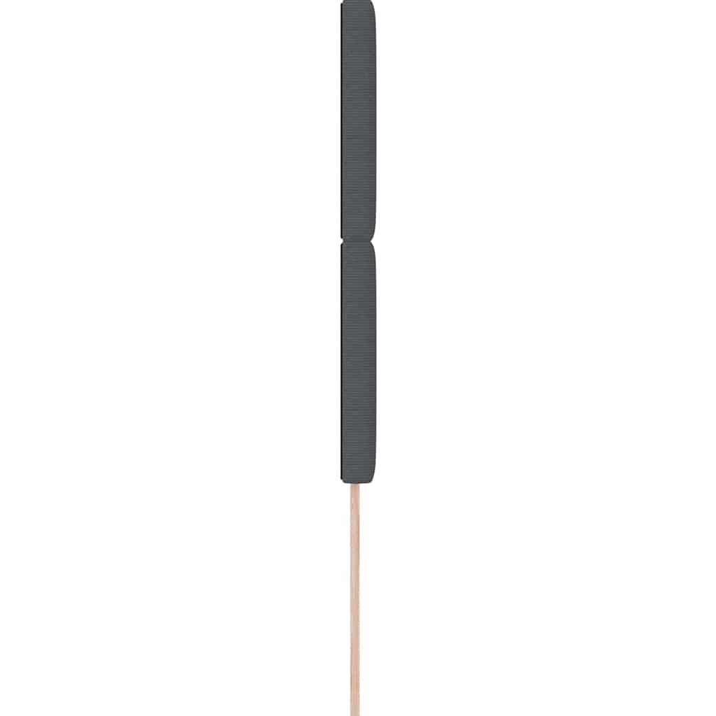 vidaXL Zagłówek Ciemnoszary 80 cm Tkanina sztruksowa
