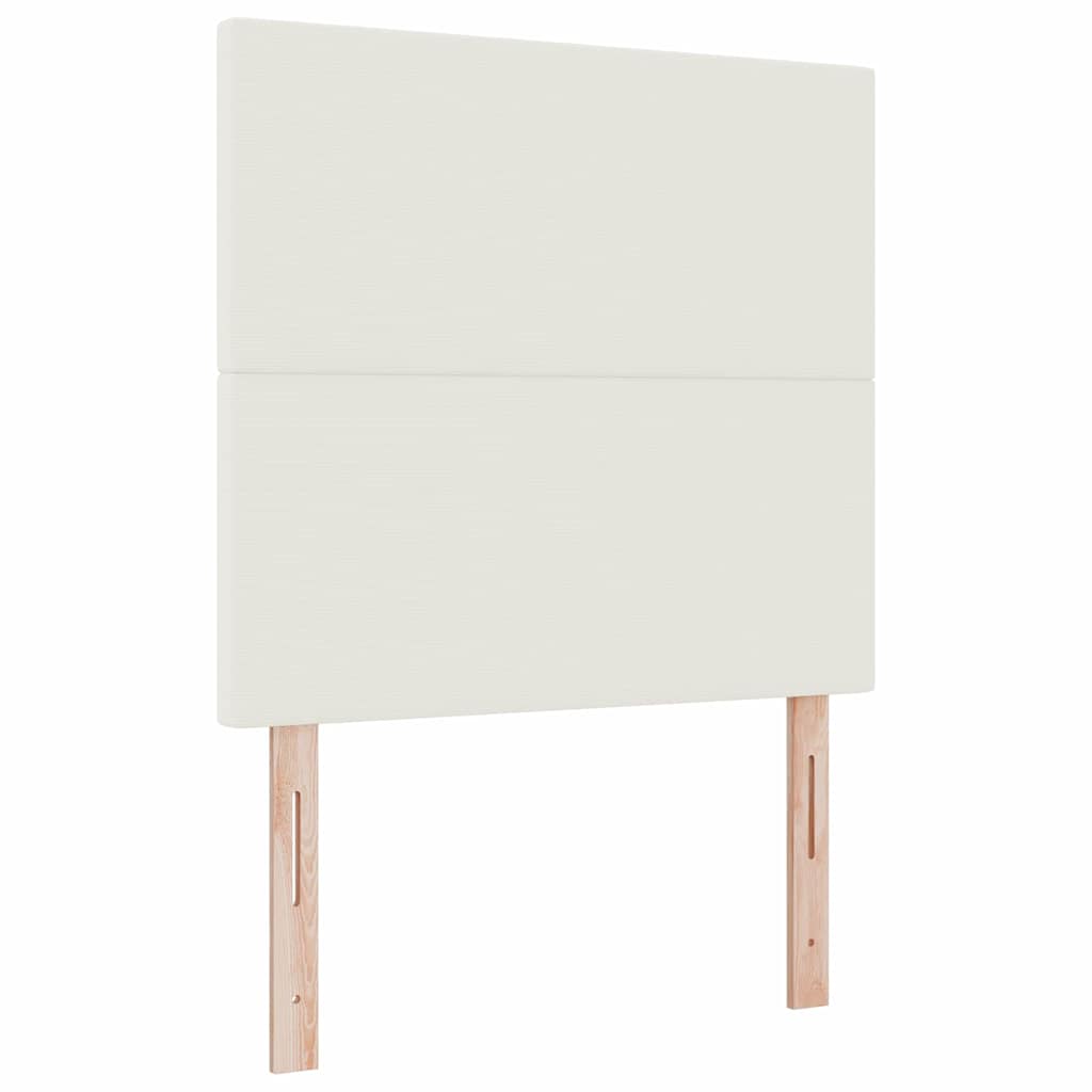 vidaXL Zagłówek Kremowy 80 cm Tkanina sztruksowa