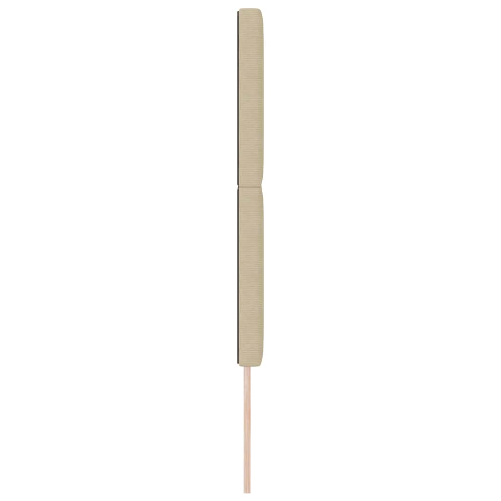 vidaXL Zagłówek Jasnozielony szary 144 cm Tkanina sztruksowa