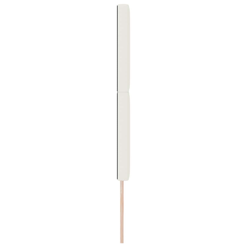 vidaXL Zagłówek Kremowy 160 cm Tkanina sztruksowa