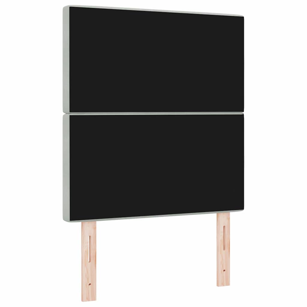 vidaXL Zagłówek Jasnoszary 80 cm Aksamit
