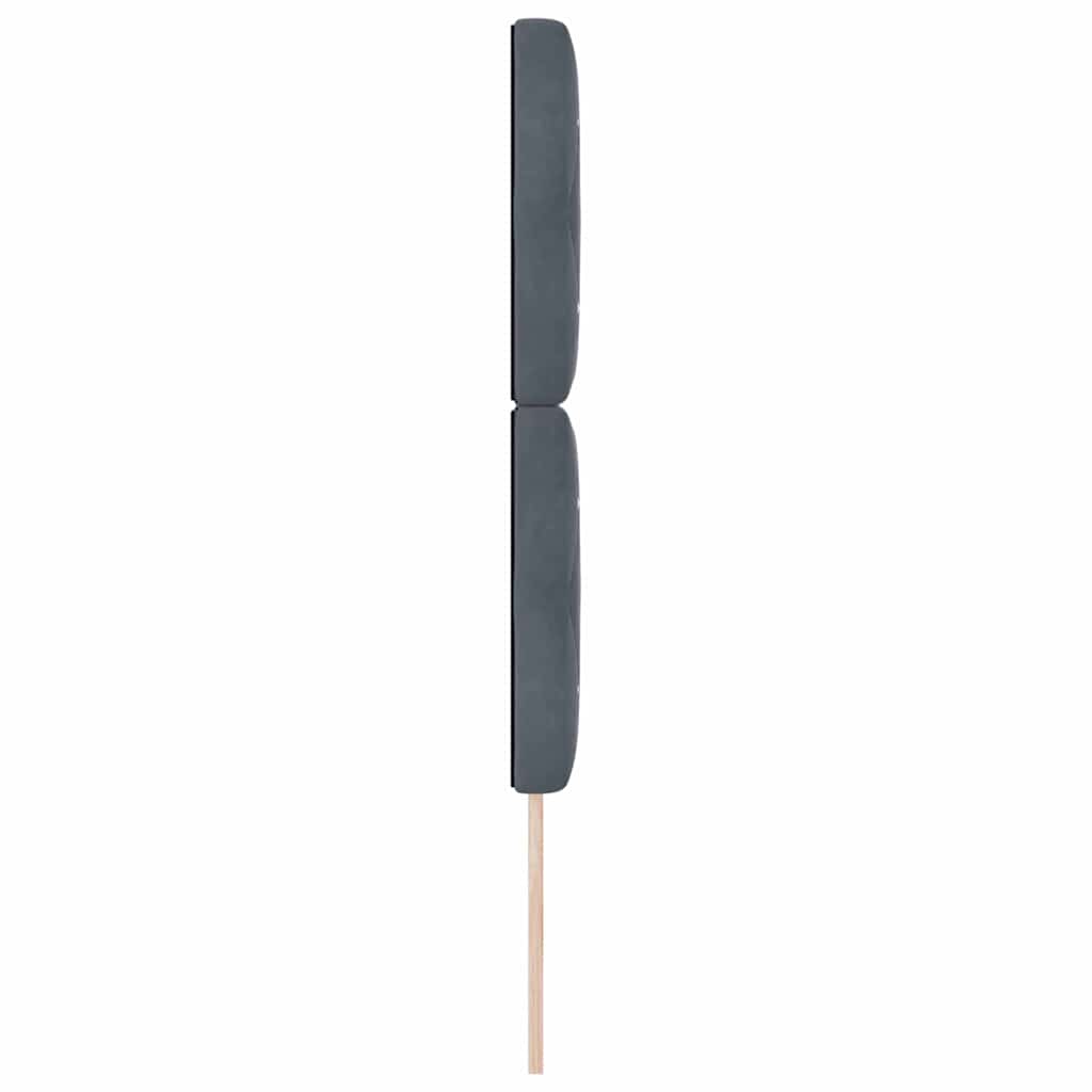 vidaXL Zagłówek Ciemnoszary 80 cm Aksamit