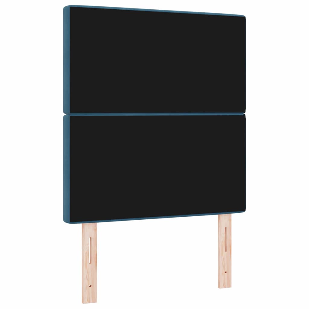 vidaXL Zagłówek Ciemnoniebieski 80 cm Aksamit