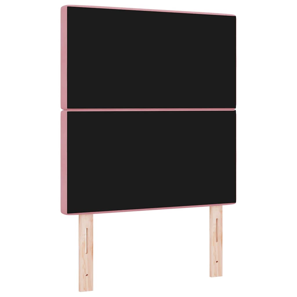 vidaXL Zagłówek Różowy 80 cm Aksamit