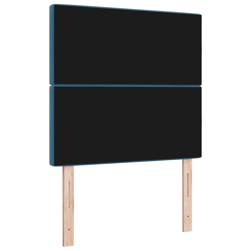 vidaXL Zagłówek Ciemnoniebieski 100 cm Aksamit