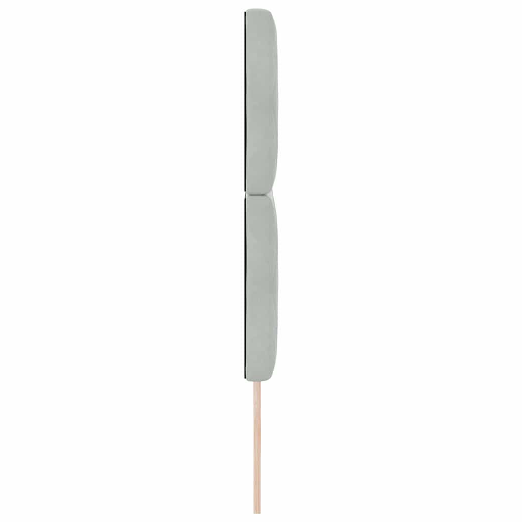 vidaXL Zagłówek Jasnoszary 144 cm Aksamit
