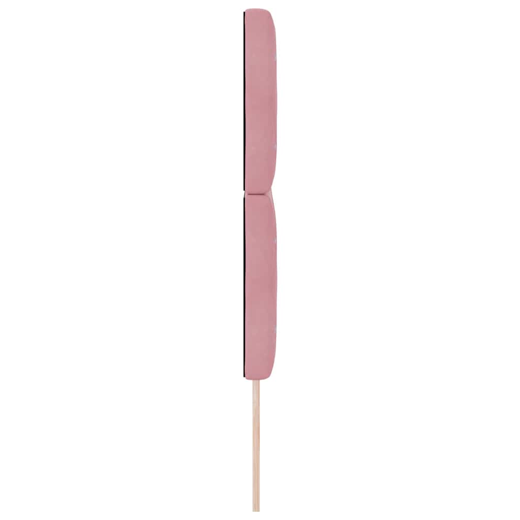 vidaXL Zagłówek Różowy 144 cm Aksamit