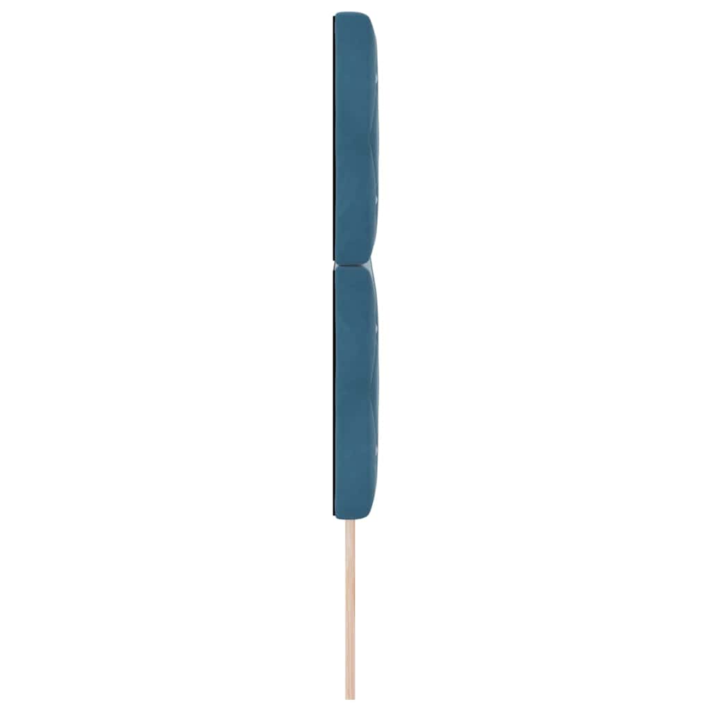 vidaXL Zagłówek Ciemnoniebieski 160 cm Aksamit