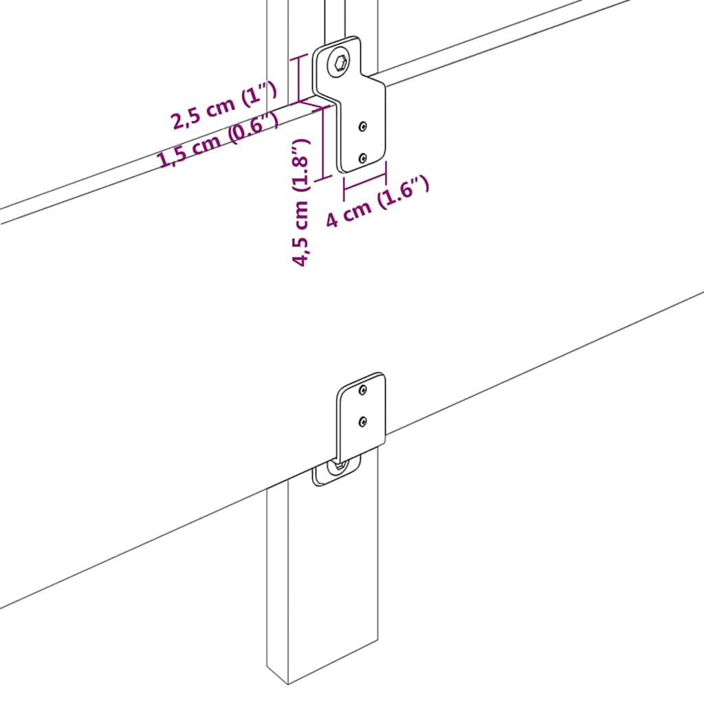 vidaXL Zagłówek Różowy 160 cm Aksamit