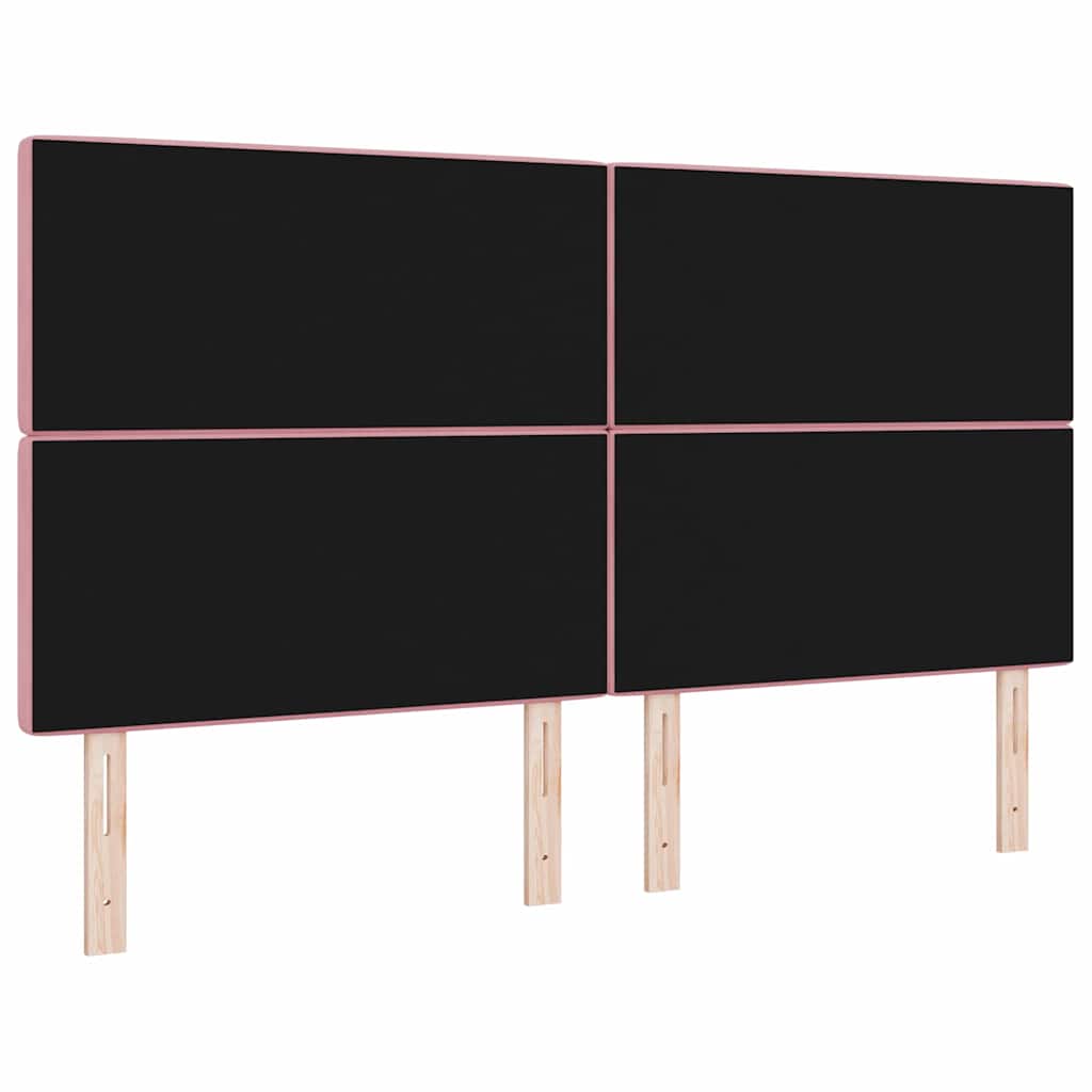vidaXL Zagłówek Różowy 180 cm Aksamit