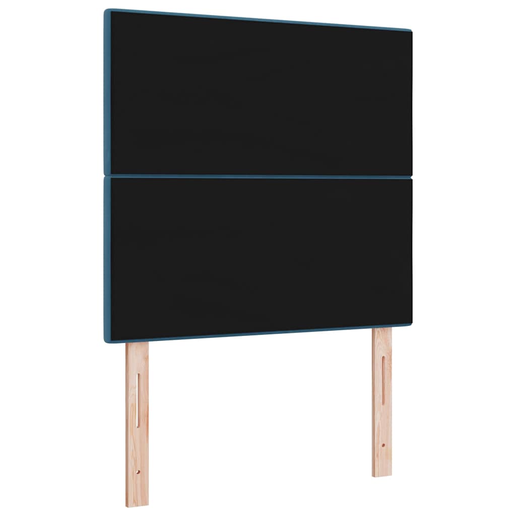 vidaXL Zagłówek Ciemnoniebieski 80 cm Aksamit