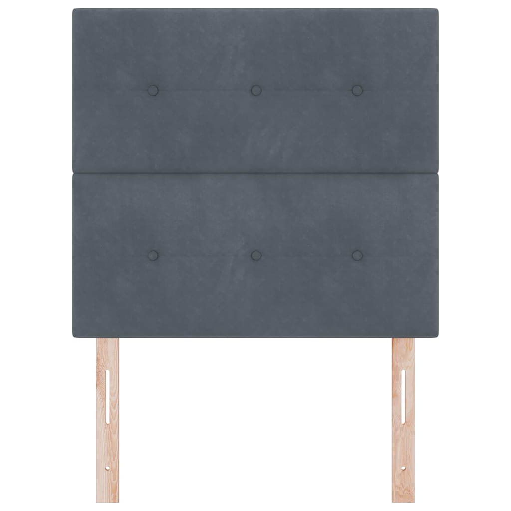 vidaXL Zagłówek Ciemnoszary 100 cm Aksamit