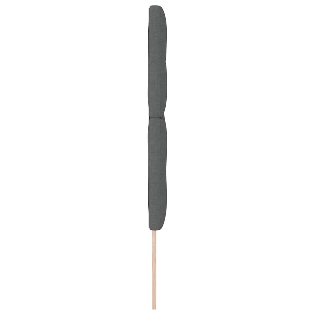vidaXL Zagłówek regulowany pod względem wysokości Ciemnoszary 144 cm