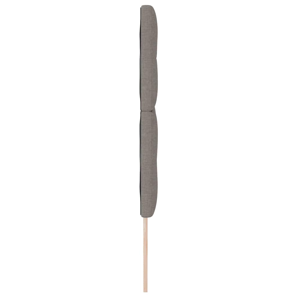 vidaXL Zagłówek regulowany pod względem wysokości Ciemnoszary 144 cm