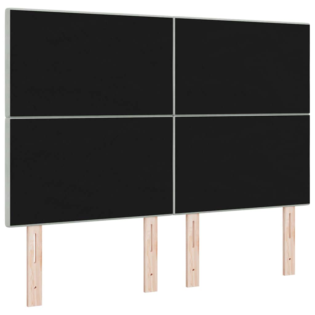 vidaXL Zagłówek Jasnoszary 144 cm Aksamit