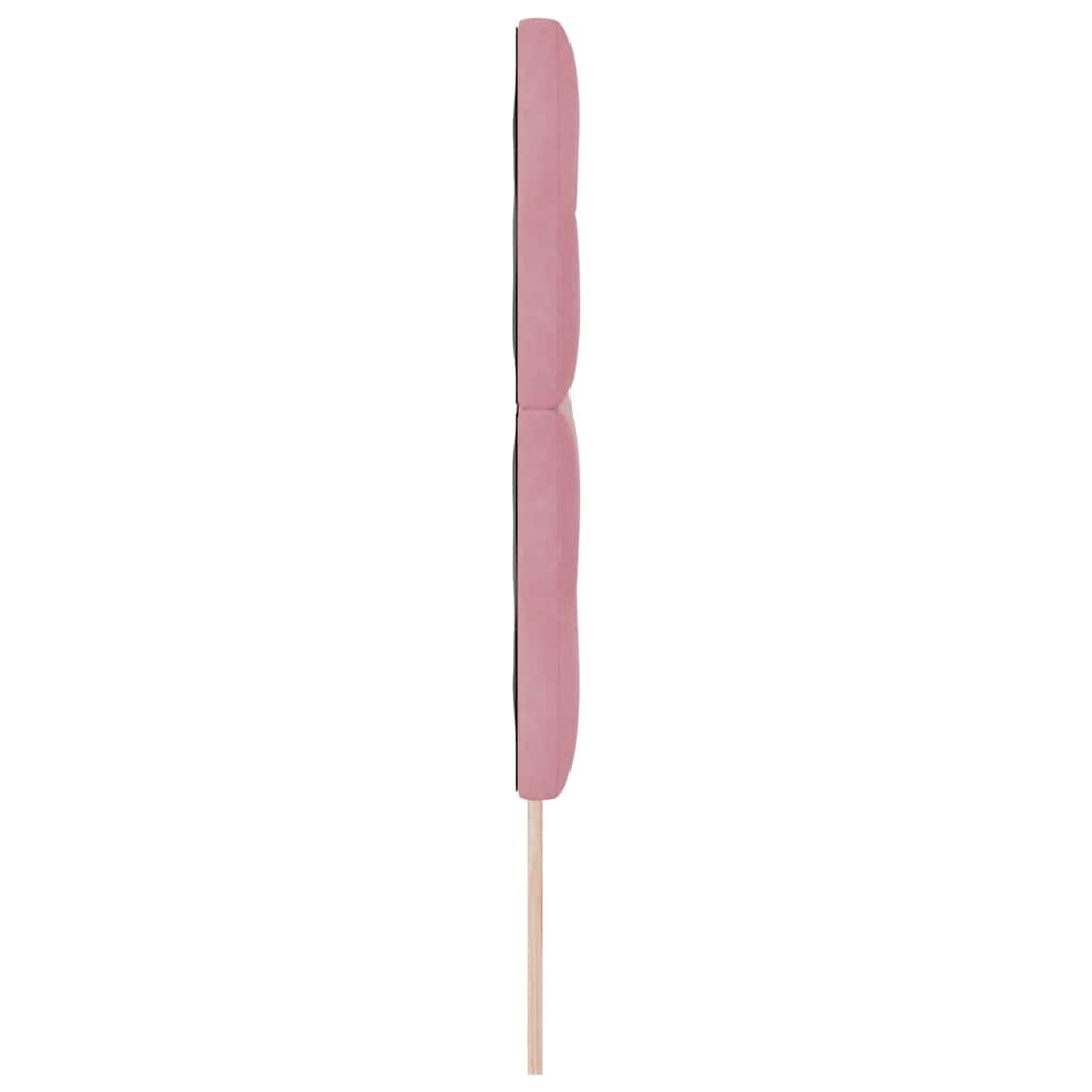 vidaXL Zagłówek Różowy 144 cm Aksamit
