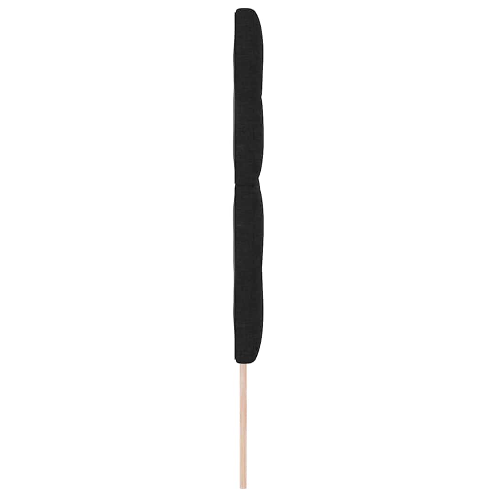vidaXL Zagłówek regulowany pod względem wysokości Czarny 160 cm