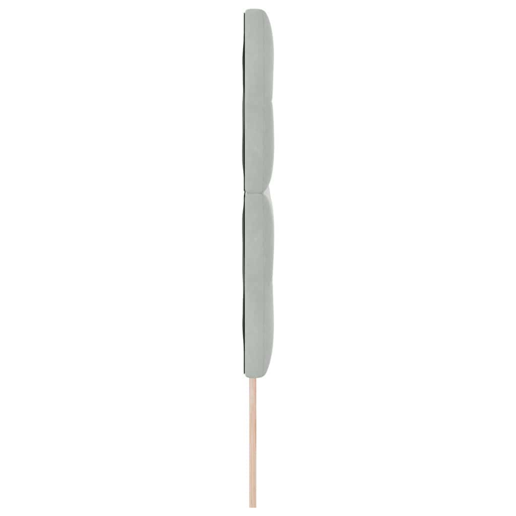 vidaXL Zagłówek Jasnoszary 160 cm Aksamit