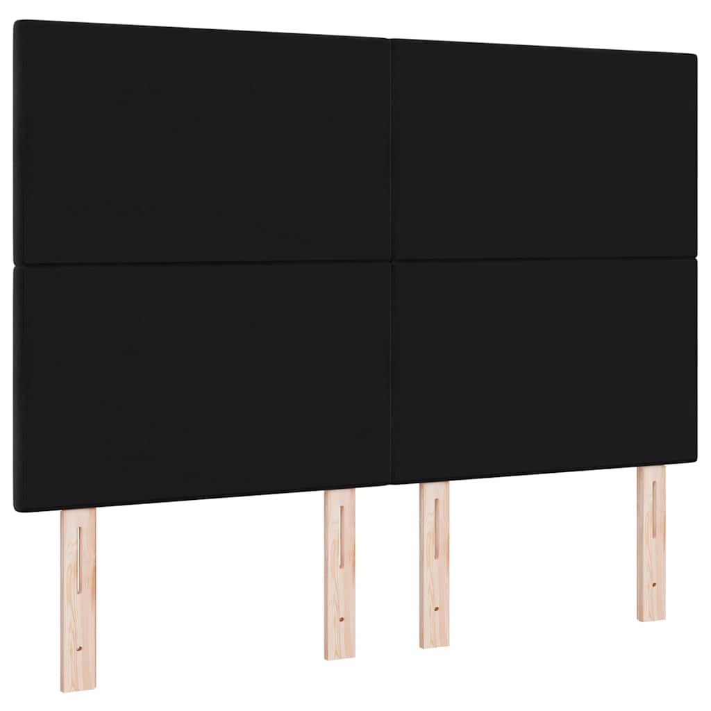 vidaXL Zagłówek Czarny 160 cm Aksamit