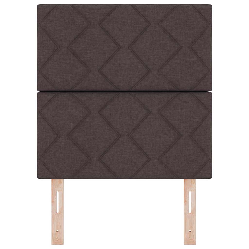 vidaXL Zagłówek Ciemny brąz 80 cm tkanina