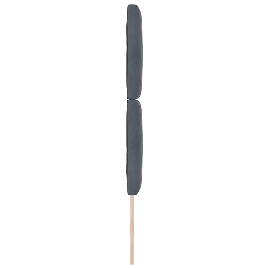 vidaXL Zagłówek Ciemnoszary 80 cm Aksamit