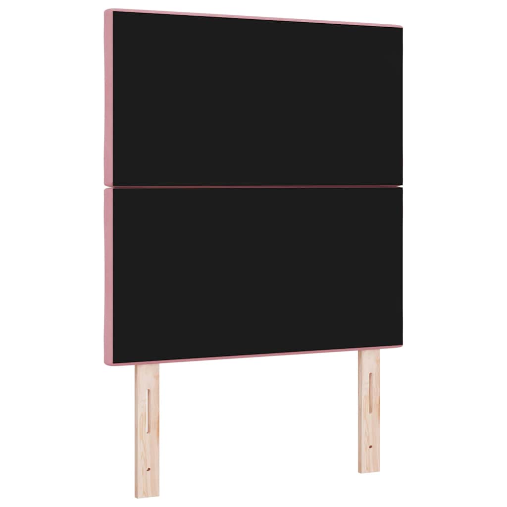 vidaXL Zagłówek Różowy 80 cm Aksamit