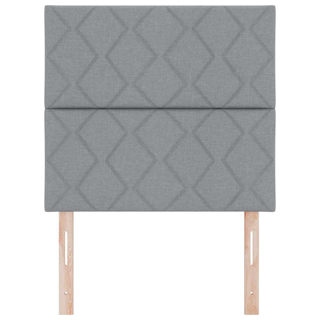 vidaXL Zagłówek Jasnoszary 90 cm tkanina