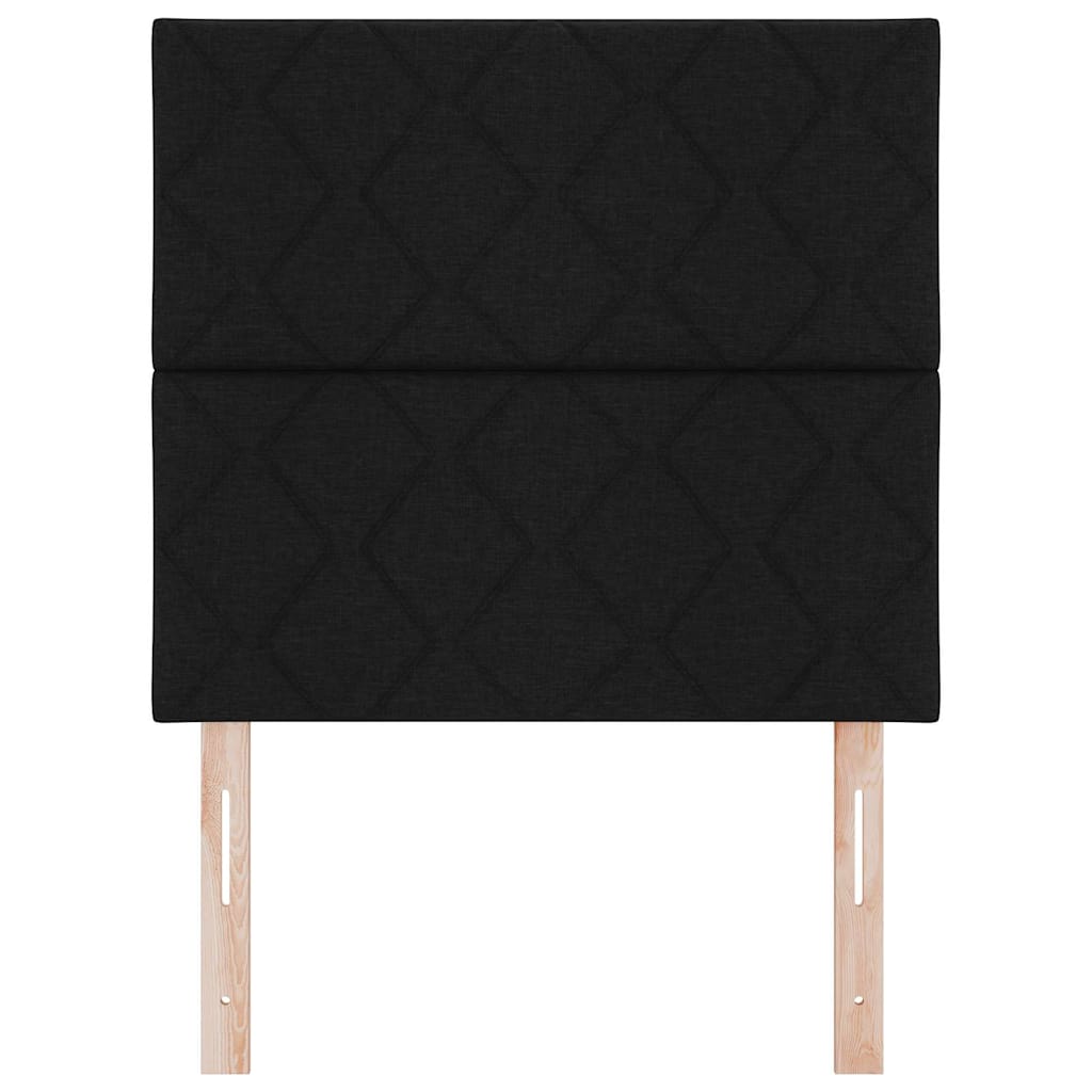 vidaXL Zagłówek Czarny 90 cm tkanina