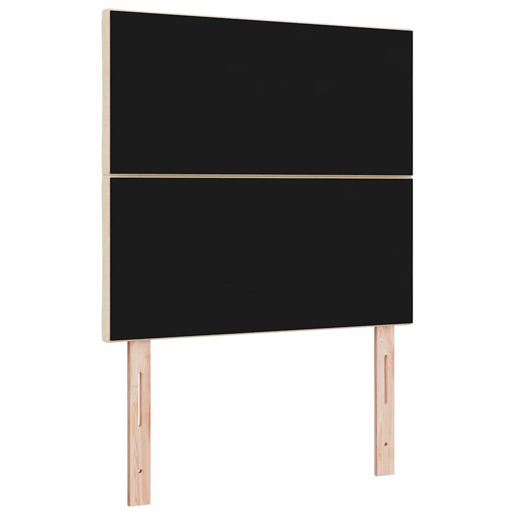 vidaXL Zagłówek Kremowy 90 cm tkanina