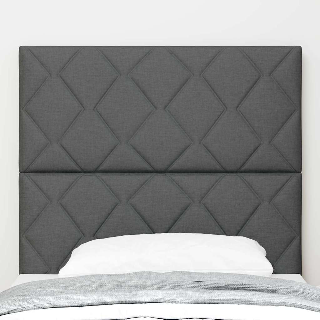 vidaXL Zagłówek Ciemnoszary 100 cm tkanina