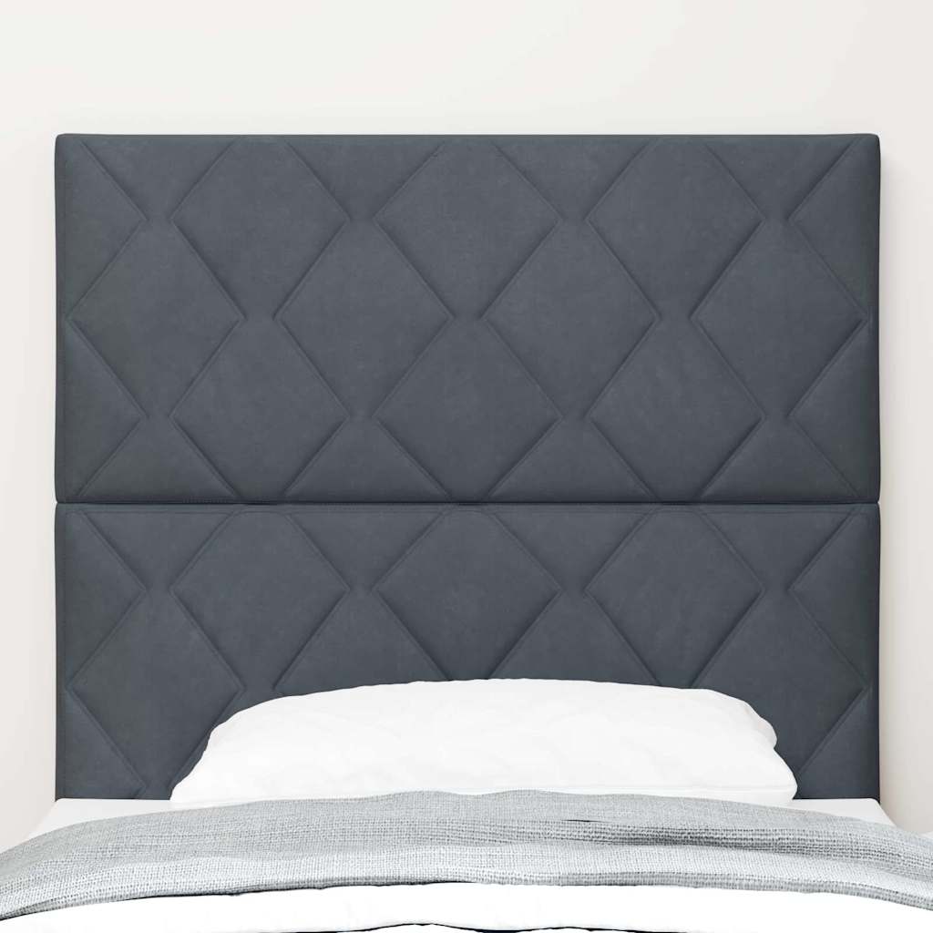 vidaXL Zagłówek Ciemnoszary 100 cm Aksamit