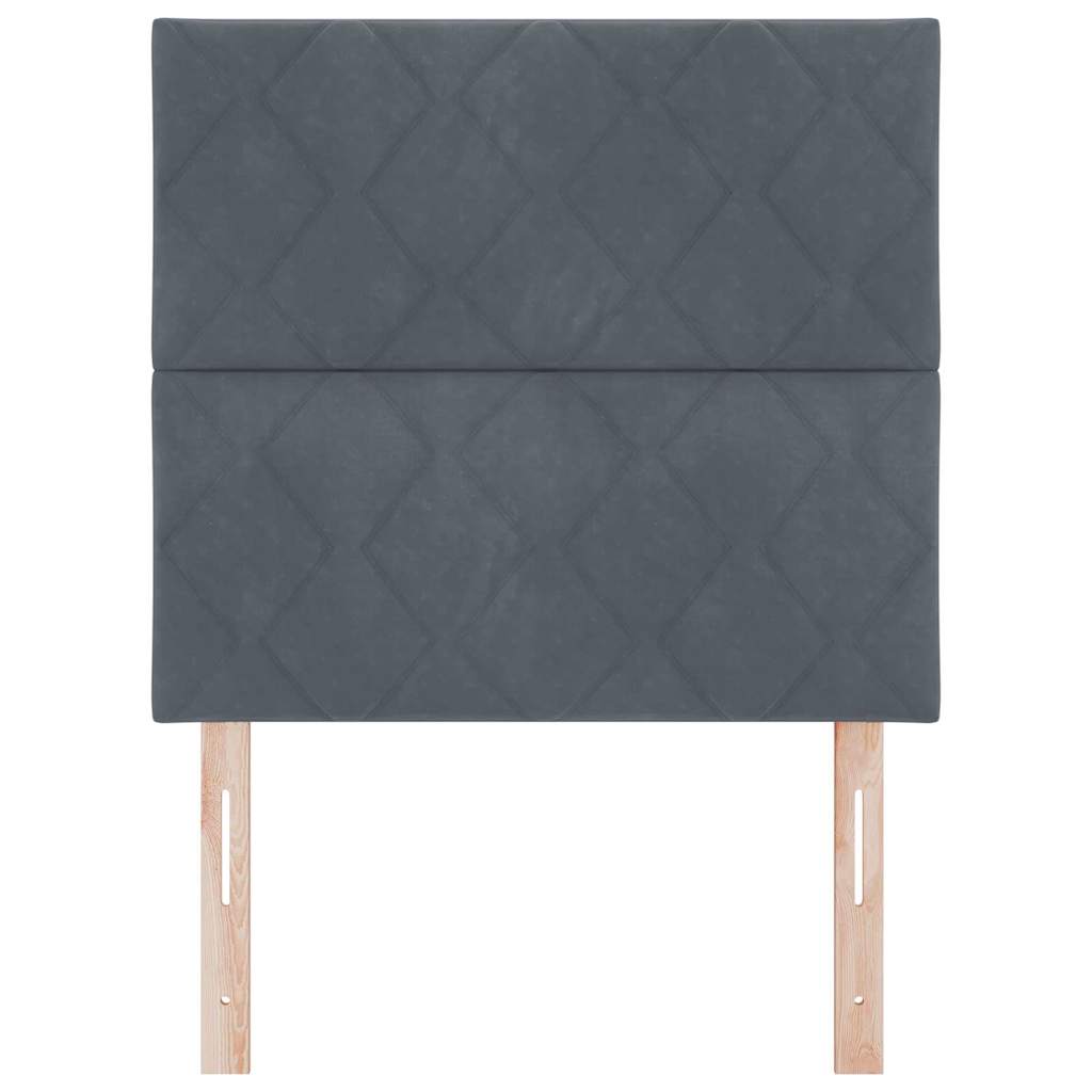 vidaXL Zagłówek Ciemnoszary 100 cm Aksamit