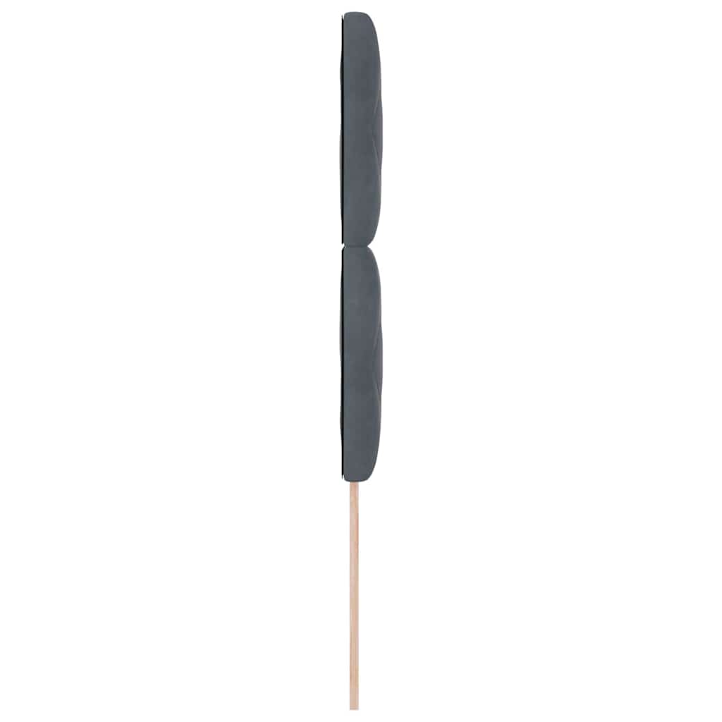 vidaXL Zagłówek Ciemnoszary 100 cm Aksamit