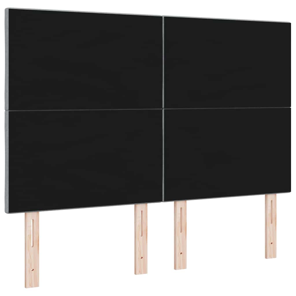 vidaXL Zagłówek Jasnoszary 144 cm tkanina